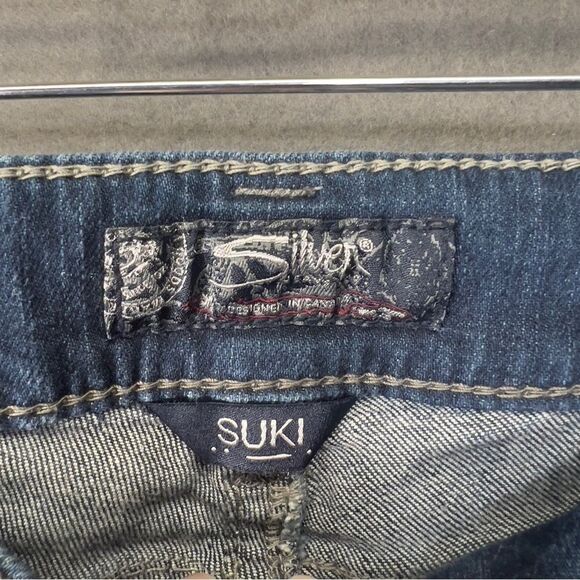 Silver Jeans Suki Mid Capri size 26 women’s denim crop pants W26/L22½ - Picture 7 of 10